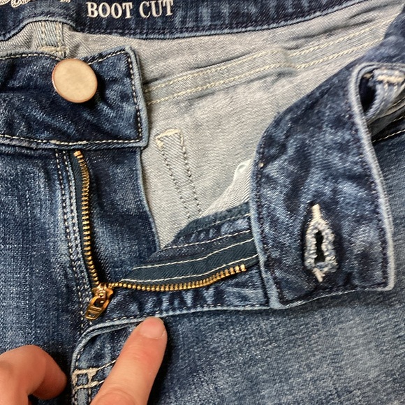 Wrangler boot cut jeans in good used condition, Size 11×34 - Picture 7 of 8